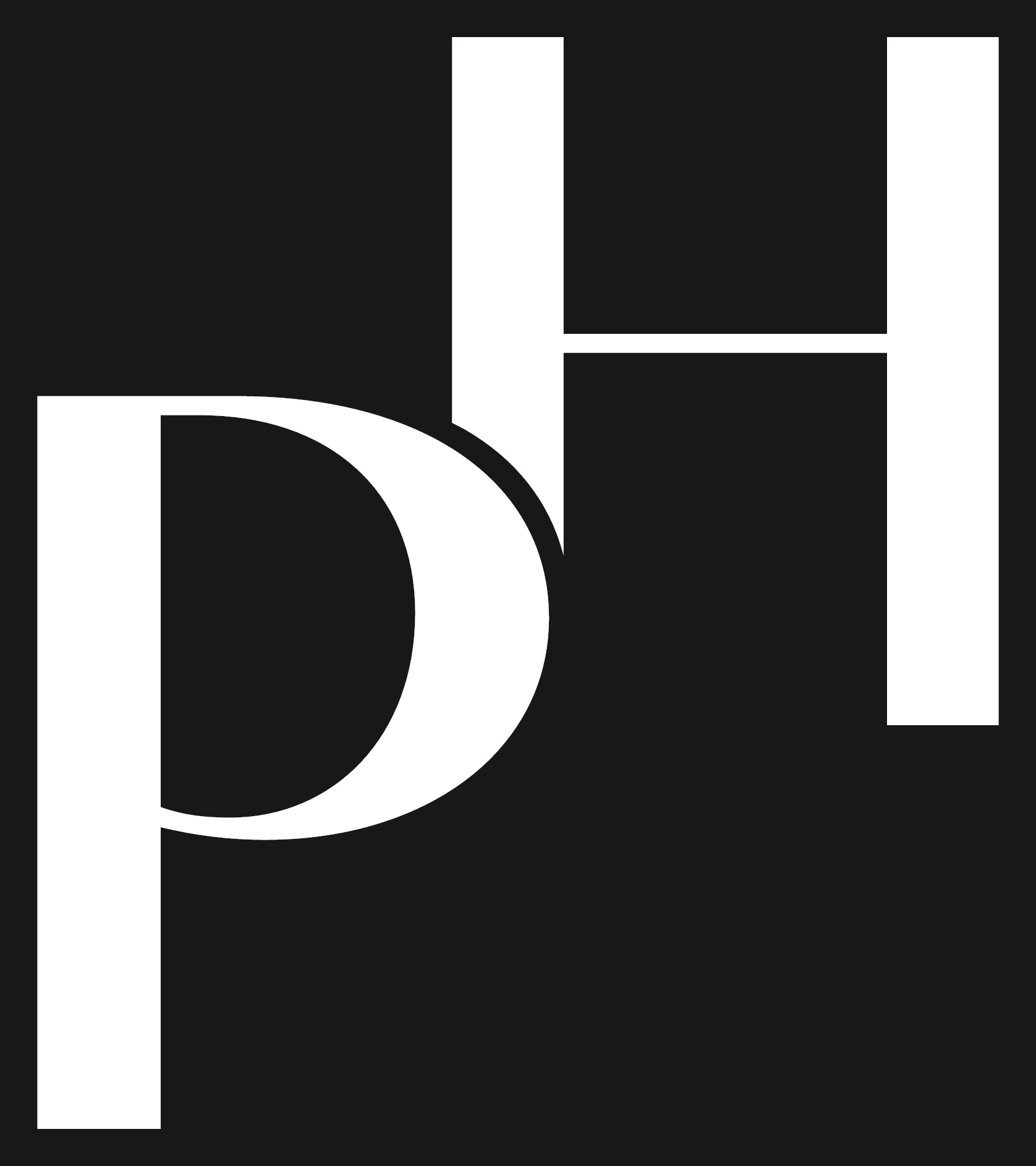 PH stamp White / black